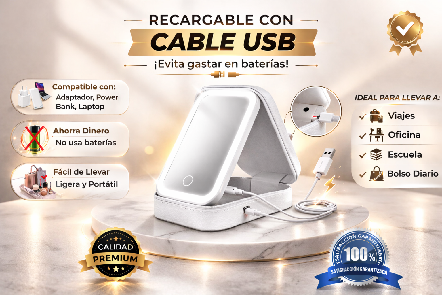 LumiCase™  | Maquíllate Perfecto Donde Quieras